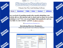Tablet Screenshot of directorydominator.com